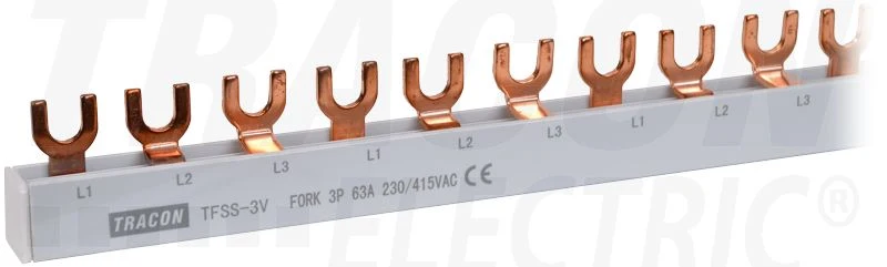 Tracon Sorolósín max.63A, 230/400VAC, 3P, 56modul, 1m TFSS-3V