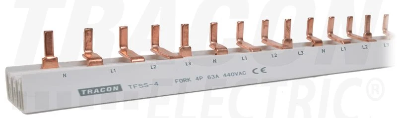 Tracon Sorolósín max.63A, 230/400VAC, 4P, 56modul, 1m TFSS-4
