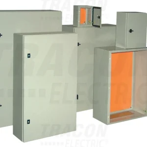 Tracon Fém elosztószekrény 400×400×200mm, IP55 TFE404020
