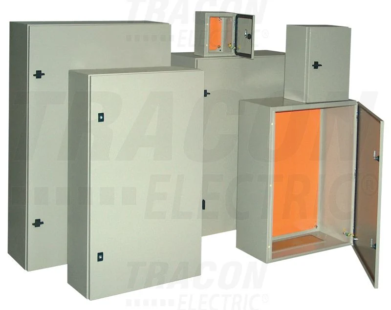 Tracon Fém elosztószekrény 400×400×250mm, IP55 TFE404025