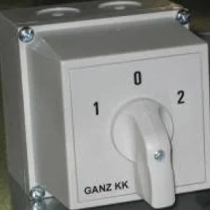 Ganz Tokozott átkapcsoló 0 állással 32A 1-0-2 IP65 3P KKM1-32-6006