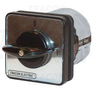 Tracon Beépíthető BE-KI kapcsoló 400V, 50Hz, 63A, 4P, 18,5kW, 64×64mm, 90° TK-639/4