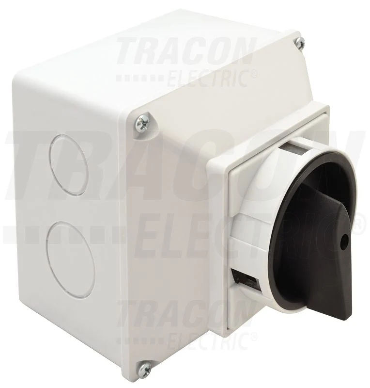 Tracon Főkapcsoló 400V, 50Hz, 32A, 4P, 11kW, 64×64mm tokozott IP44 TKF-32T