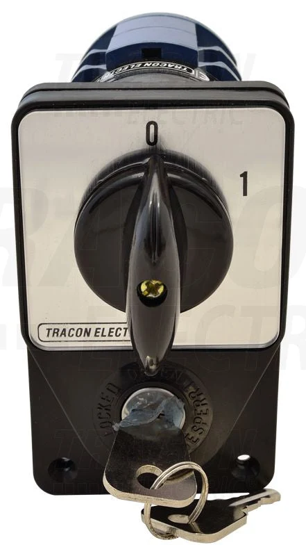 Tracon Főkapcsoló 400V, 50Hz, 63A, 4P, 18,5kW, 64×122mm Kulcsos Beépíthető TKFK-63