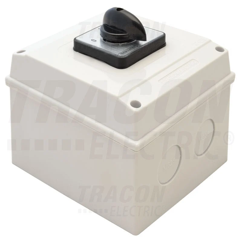 Tracon Tokozott BE-KI kapcsoló 400V, 50Hz, 32A, 3P, 11kW, IP44 TK-326/3T