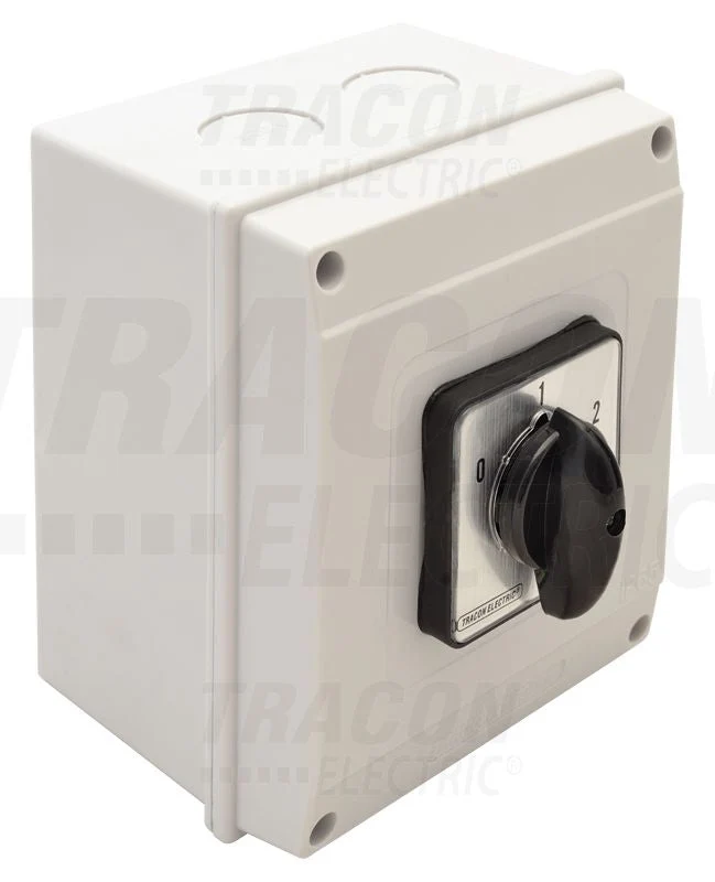 Tracon Tokozott BE-KI kapcsoló 400V, 50Hz, 32A, 3P, 11kW IP65 TK-326/3T65