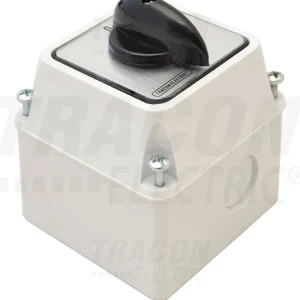 Tracon Tokozott BE-KI kapcsoló 400V, 50Hz, 20A, 2P, 5,5kW IP44 TK-209/2T