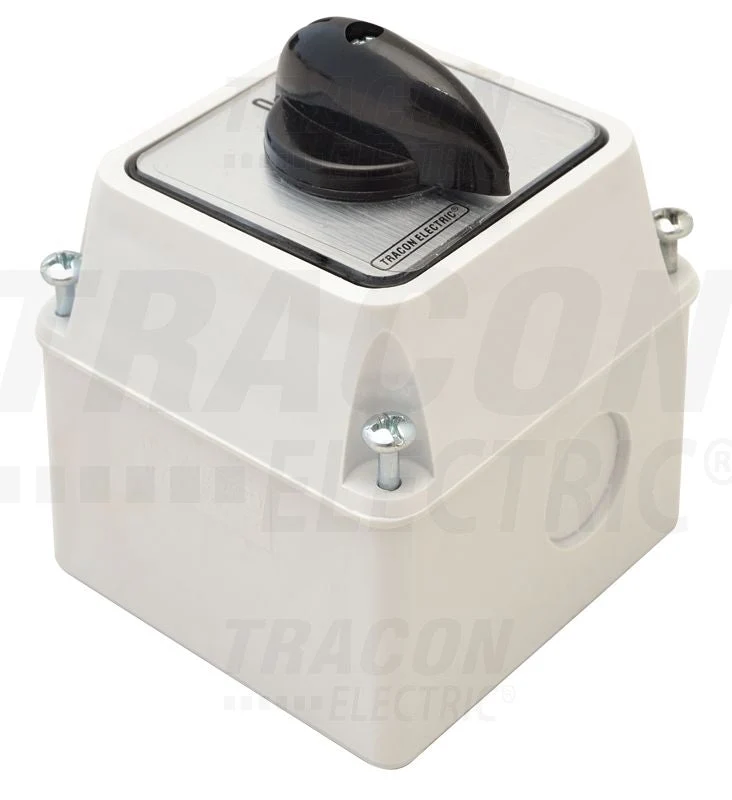 Tracon Tokozott BE-KI kapcsoló 400V, 50Hz, 20A, 2P, 5,5kW IP44 TK-209/2T
