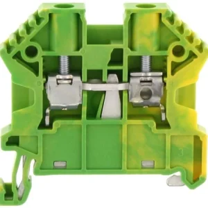 CONTA-CLIP Földelő sorkapocs TS35 1-szintes 0,2-4mm2 zöld-sárga csavaros csavaros SSL 4/2A GNYE 17107.2