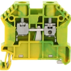 CONTA-CLIP Földelő sorkapocs TS35 1-szintes 0,2-6mm2 zöld-sárga csavaros csavaros SSL 6/2A GNYE 17111.2