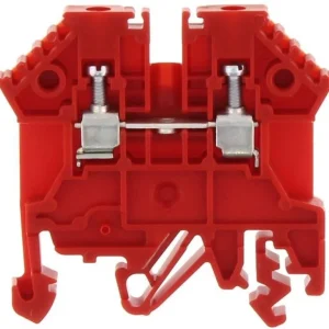 CONTA-CLIP Átmenő sorkapocs TS32/35 1-szintes 24A 0,2-2,5mm2/érvéghüvely piros RK 2,5 RD 1296.9