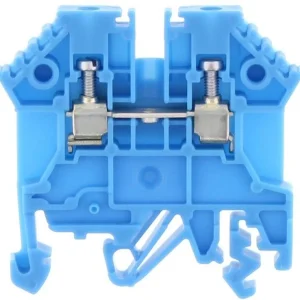 CONTA-CLIP Átmenő sorkapocs TS32/35 1-szintes 24A 0,2-2,5mm2/érvéghüvely kék csavaros/ RK 2,5 BU 1296.5