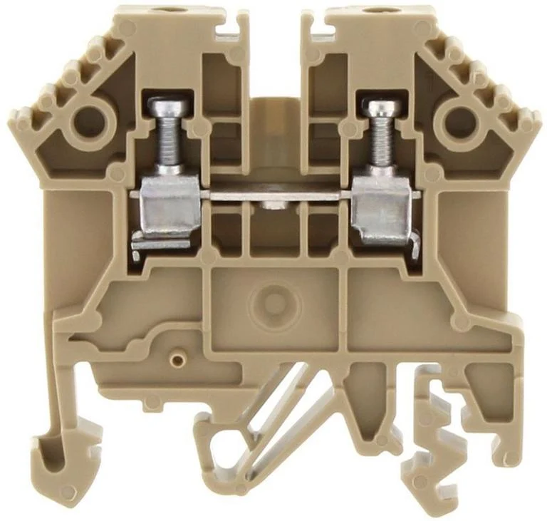 CONTA-CLIP Átmenő sorkapocs TS32/35 1-szintes 24A 0,2-2,5mm2/érvéghüvely bézs csavaros/ RK 2,5 BG 1296.2