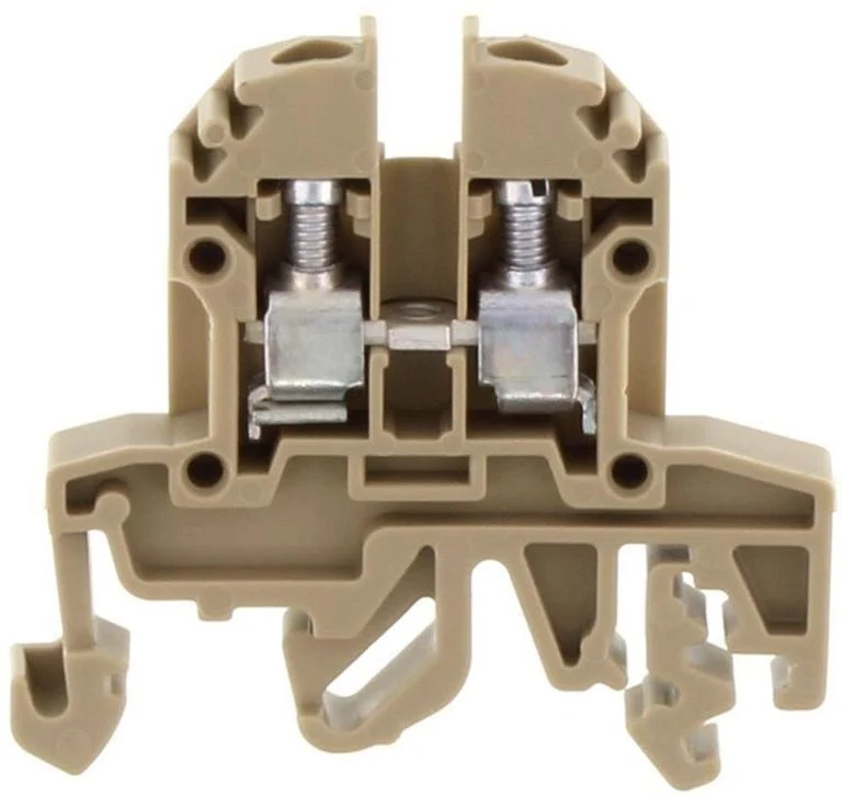 CONTA-CLIP Átmenő sorkapocs TS32/35 1-szintes 32A 0,2-4mm2/érvéghüvely bézs csavaros/ RK 1,5-4 B 1015.2