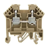 CONTA-CLIP Átmenő sorkapocs TS32/35 1-szintes 32A 0,2-4mm2/érvéghüvely bézs csavaros/ RK 2,5-4 BG 1001.2