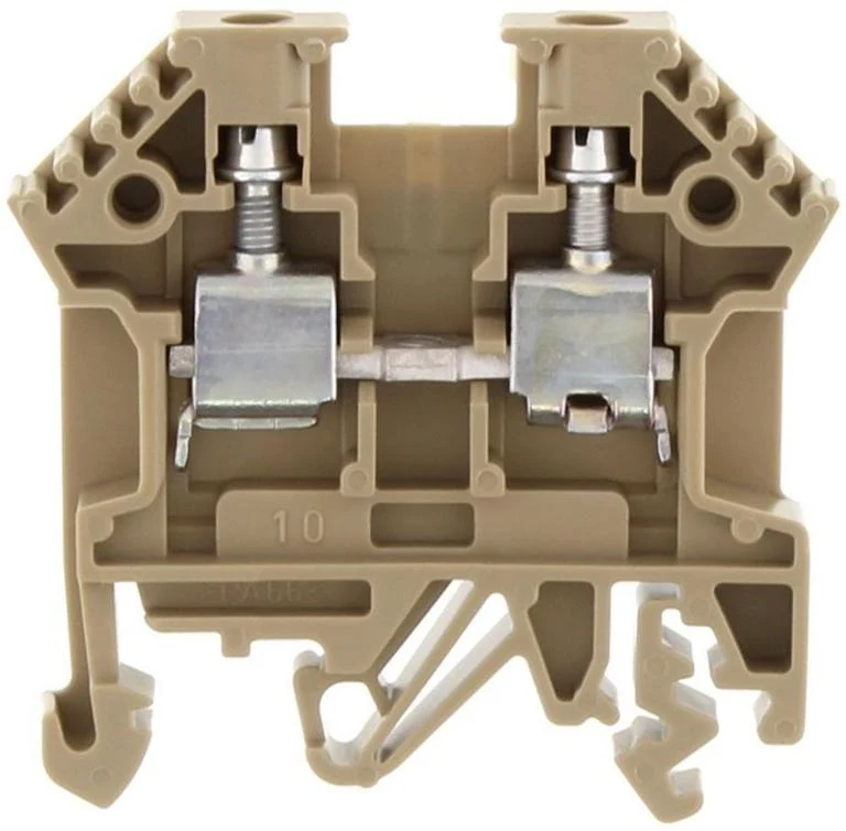 CONTA-CLIP Átmenő sorkapocs TS32/35 1-szintes 34A 0,2-4mm2/érvéghüvely bézs RK 2,5-4 Ex BG 1427.2
