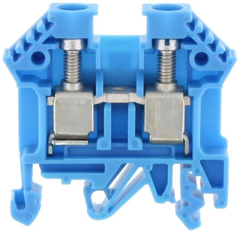 CONTA-CLIP Átmenő sorkapocs TS32/35 1-szintes 57A 0,2-10mm2/érvéghüvely kék csavaros/ RK 6-10 BU 1005.5