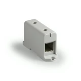 Ensto Univerzális sorkapocs szürke 35-240mm2Cu/Alu 1P csavaros 2csatl./>25 mm2 kalapsín/csavaros KE64