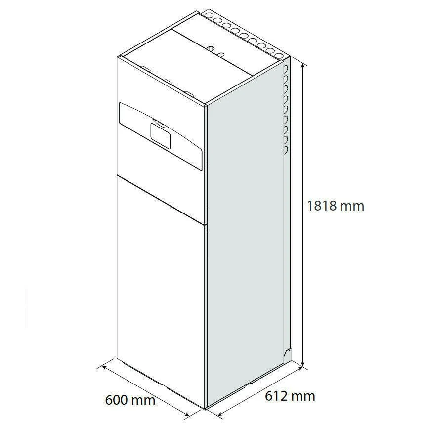 Ariston Nimbus Compact 120 M NET R32 monob. hősziv. 12 kW, beltéri+180l HMV, 1 fütőkör, 1 fázis
