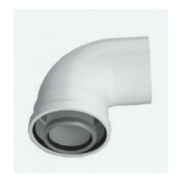 Bosch AZB 910 90°-os könyök 60/100 mm - kifutó ( 7719002780 )