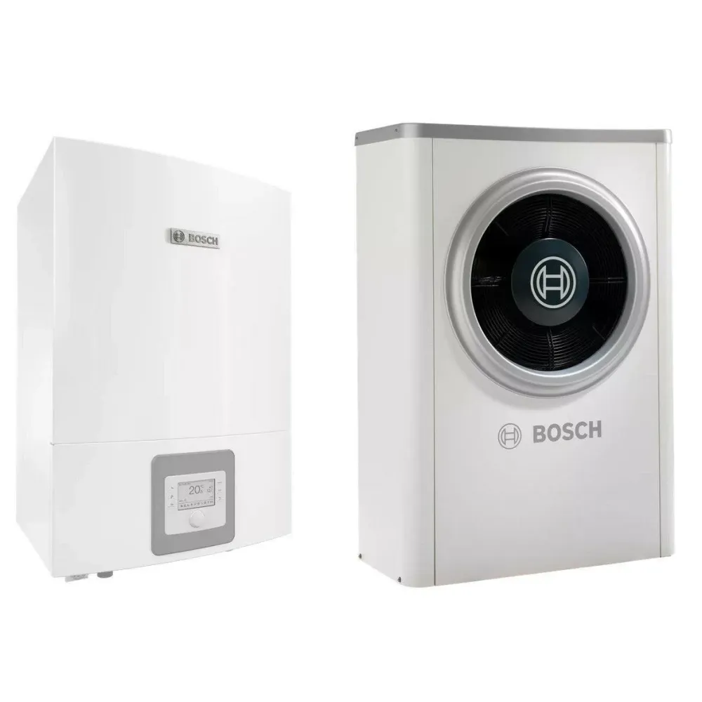 Bosch Compress 6000 AWB+AW-7 levegő-víz hőszivattyú monoblok, fűtőbetét nélkül, R410A