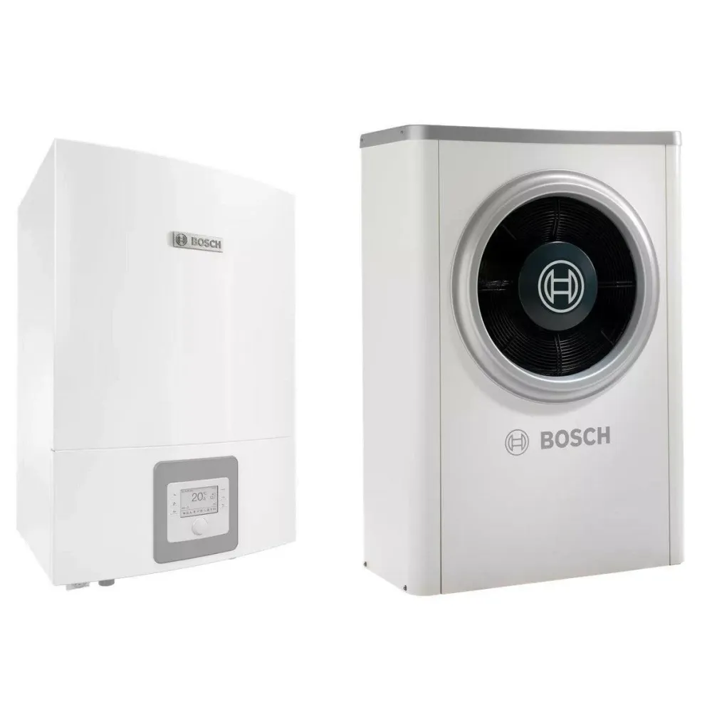 Bosch Compress 7000i AWB+AW-13S levegő-víz hőszivattyú, monoblok, fűtőbetét nélkül, R410A