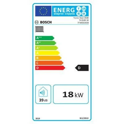 Bosch Tronic Heat 3500 18kW elektromos kazán 6 lépcsős modulációval, max 3bar nyomásra (7738502608)