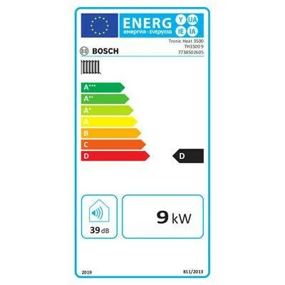 Bosch Tronic Heat 3500 9kW elektromos kazán 3 lépcsős modulációval, max 3bar nyomásra (7738502605)