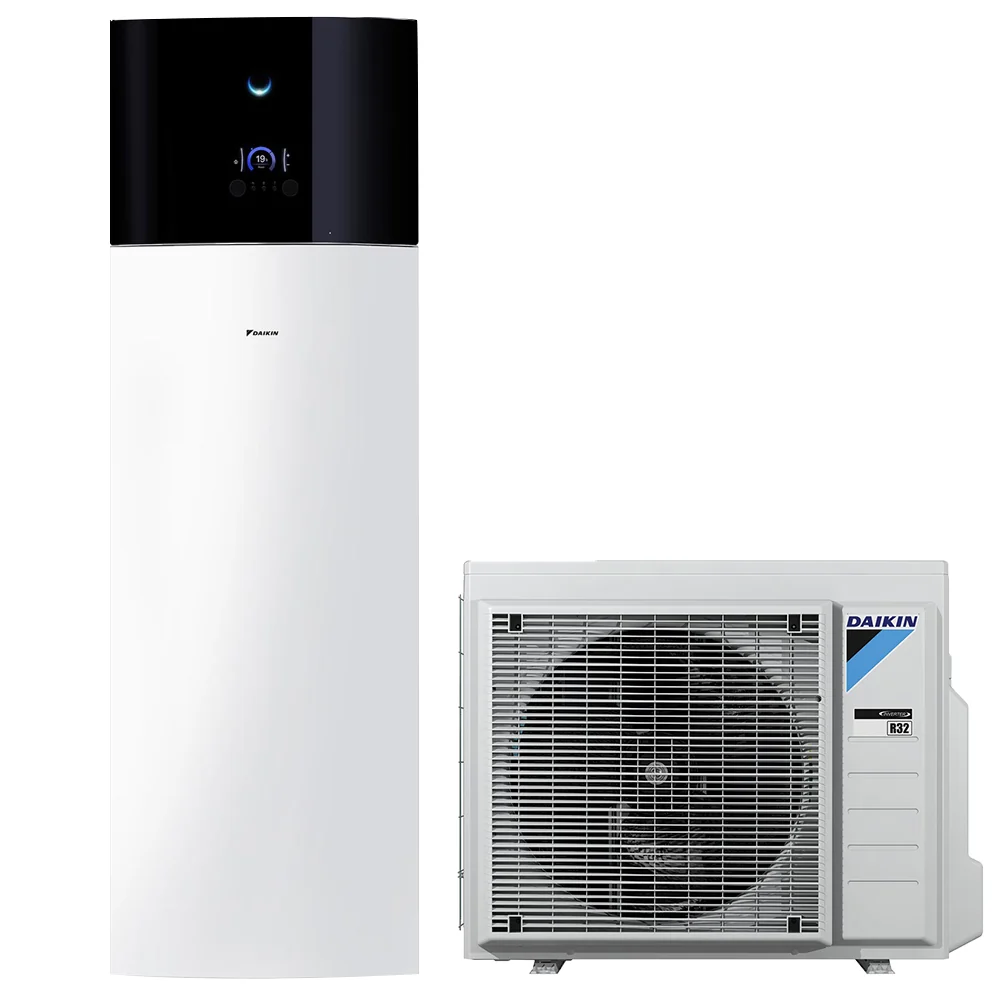 Daikin Altherma 3 osztott hőszivattyú, 8kW, csak fűtésre, 180l HMV, 9kW fűtőbetét