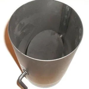 Füstcső 132 25 cm vastag +pillangószelep