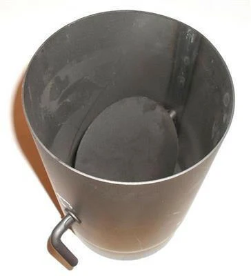 Füstcső 150 25 cm vastag +pillangószelep