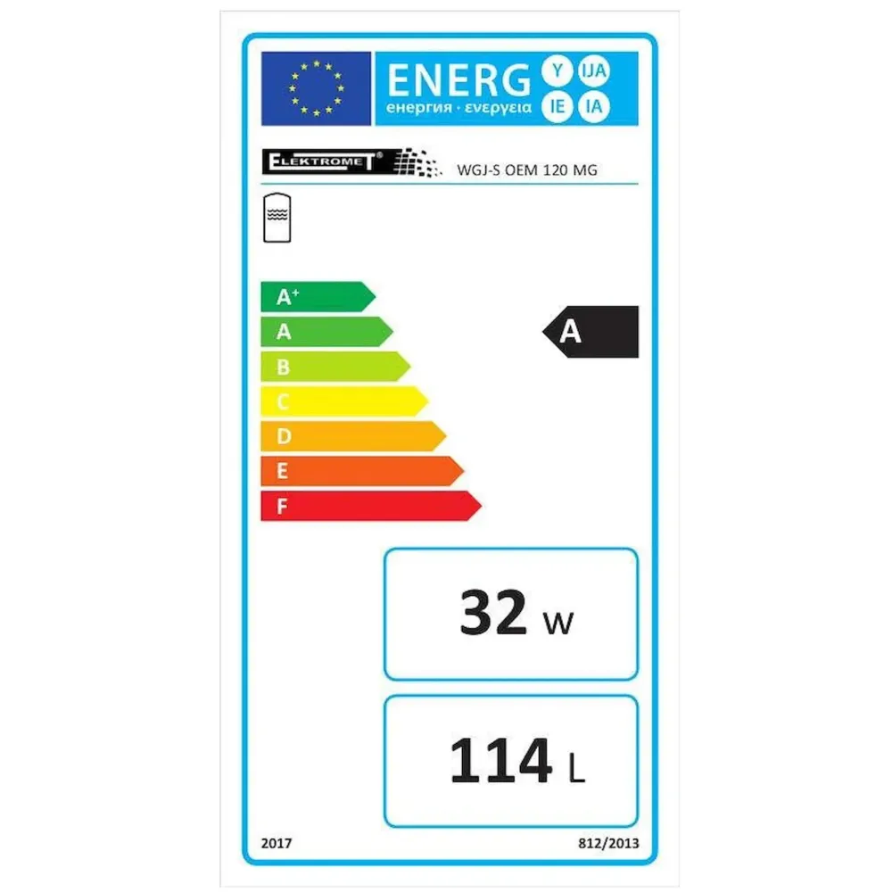 Melegvíz tartály 120 L Incoloy 825 fűtőelemmel 3 kW