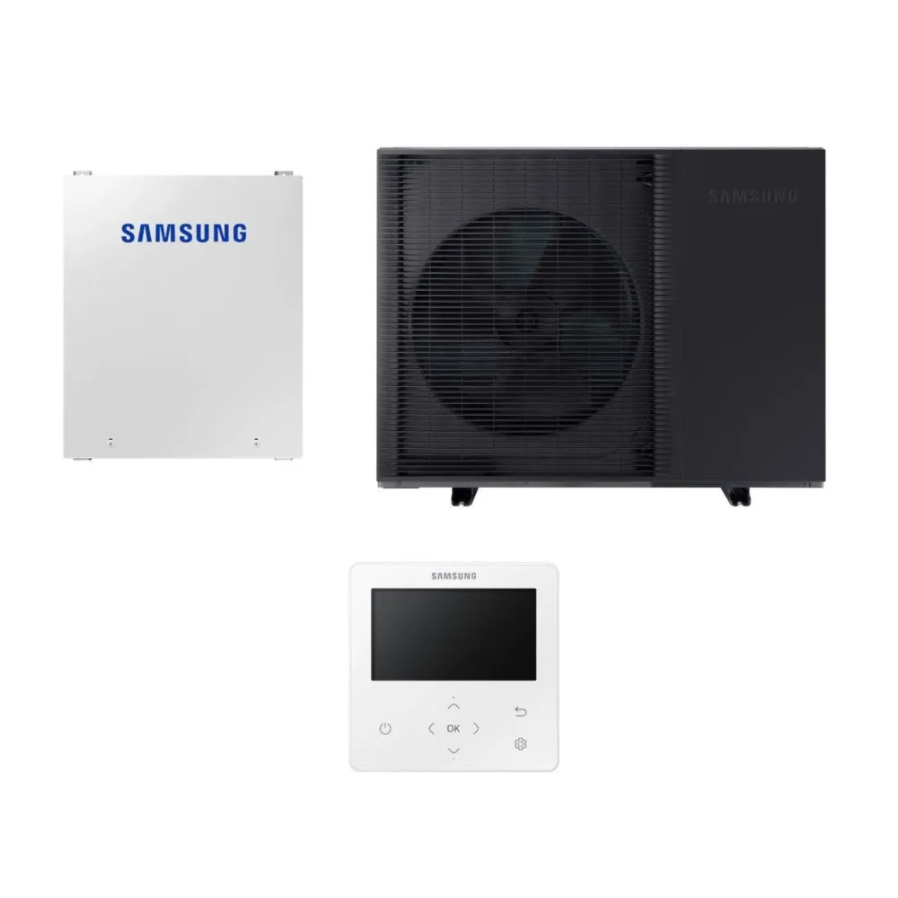 Samsung Mono HT Quiet R32 hőszivattyú 12 kW + vezérlő szett (szelepvezérlő + szabályzó), 1 fázis (MQ-R32-12-0-1)