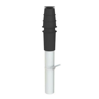 Tricox PPs/Alu tetőátvezetés fekete, 80/125mm