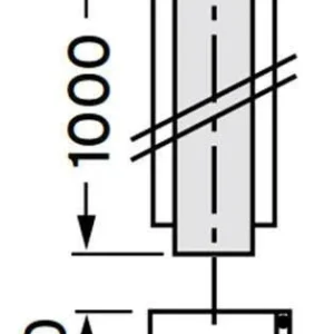 VAILLANT 80/125 PP hosszabbító cső 100 cm (303203)