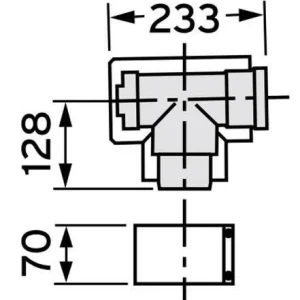 VAILLANT 80/125 PP tisztító könyök (303217)