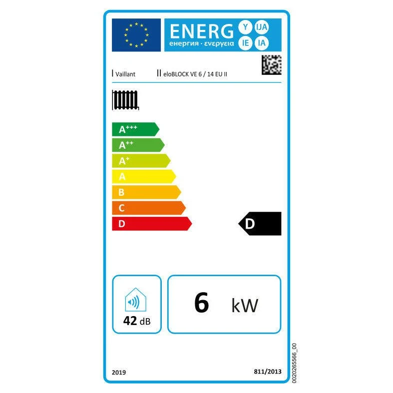 Vaillant eloBLOCK VE 6/14 EU II elektromos fali kazán (0010023682)