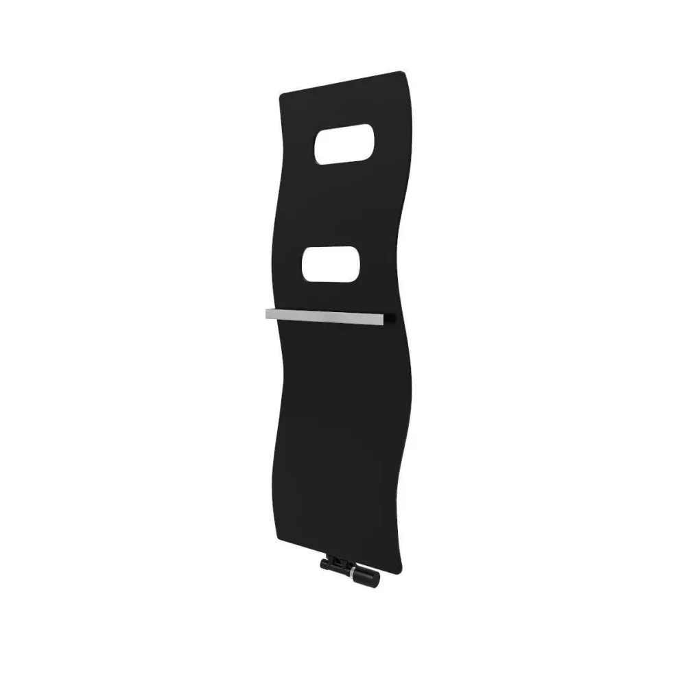 Vogel&Noot Figuresse Impulse 500x1390 matt mélyfekete törölközőszárítós radiátor (FLVA013905000N0S0029)