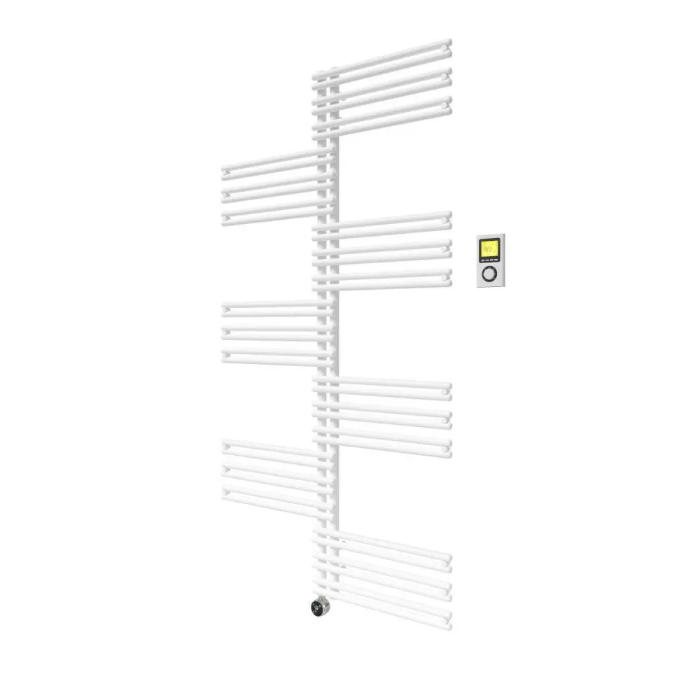 Vogel&Noot Figuresse Twist Electric 910x1194 matt mélyfekete törölközőszárítós radiátor (FLSM011909000N0S0029)