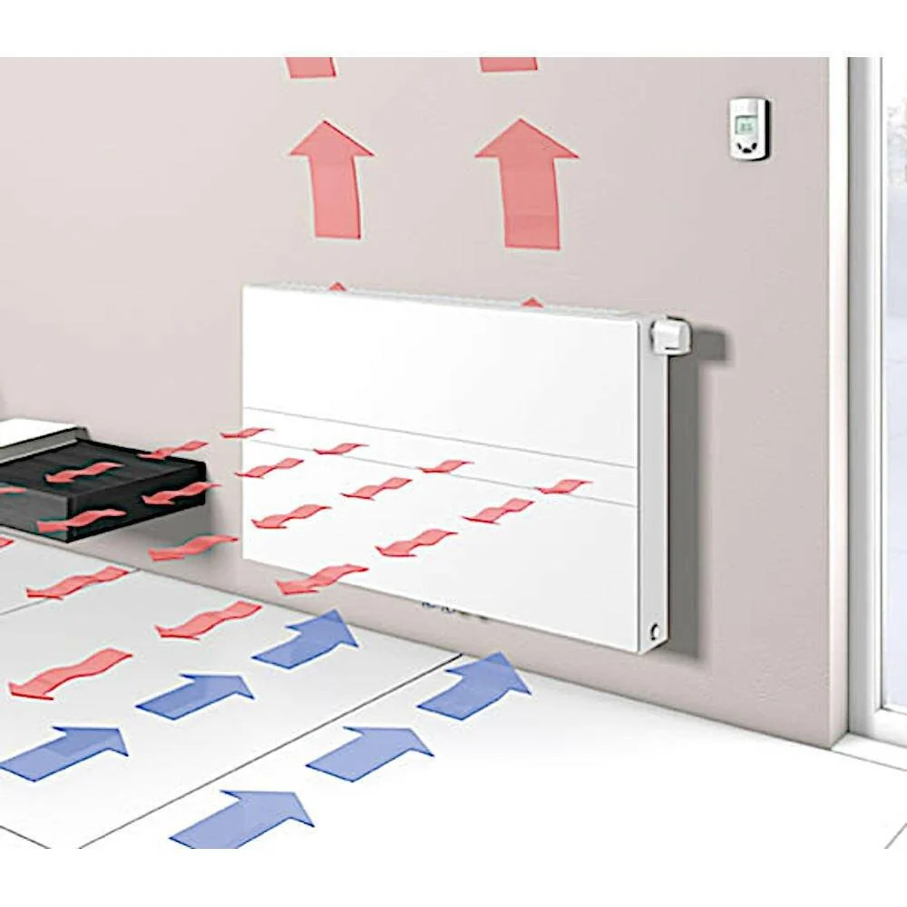 Vogel&Noot Ulow E2 22PTM 600x1200 középső csatlakozású, alacsony hőmérsékletű radiátor (F9E2206012010000)