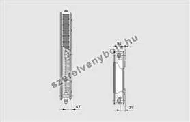 Vogel&Noot Vonoplan T6 21PM-S 600x600 síklapú középcsatlakozású radiátor