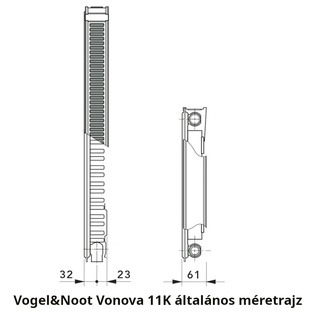 Vogel&Noot Vonova 11K (EK) 500x400 radiátor