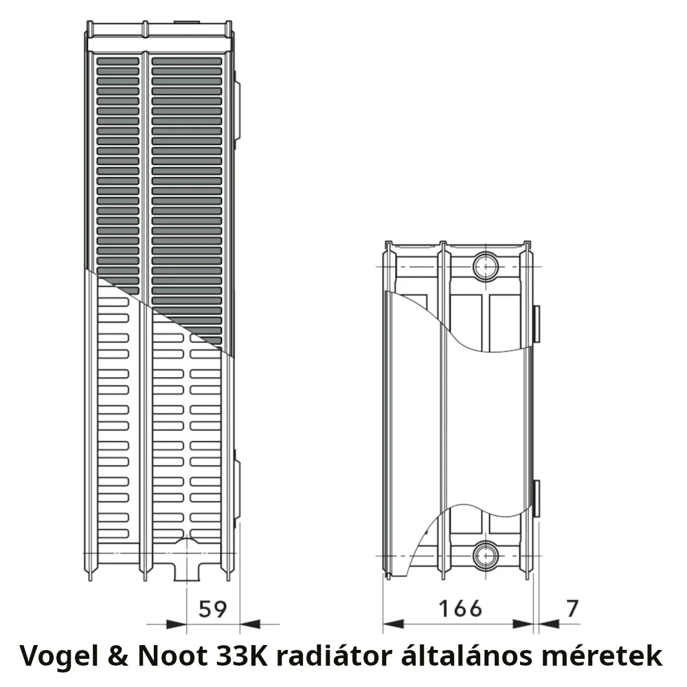 Vogel&Noot Vonova 33K (DKEK) 900x2000 radiátor
