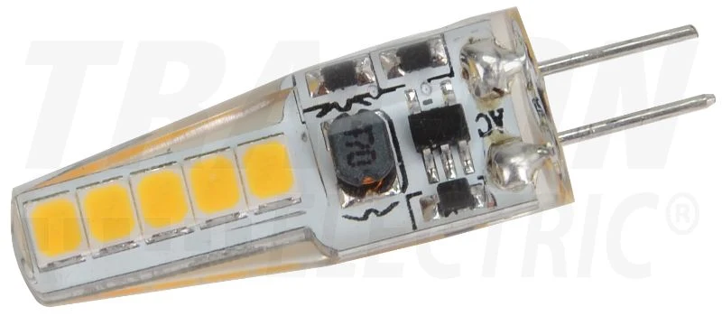 Tracon LED fényforrás G4 foglalattal 12 VAC/DC, 2 W, 4000 K, G4, 180 lm, 270°, EEI=F LG4X2NW