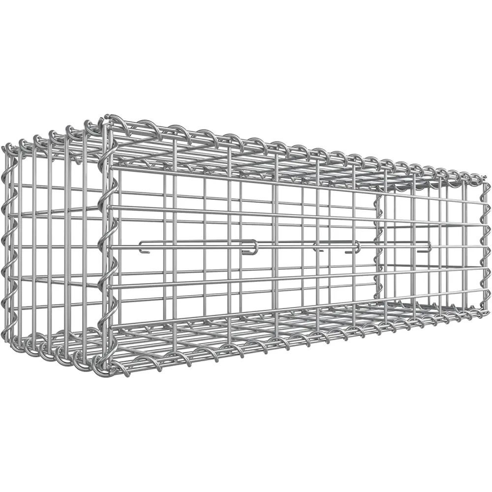 Gabion kosár, fém gabion ketrec 100 x 30 x 30 cm