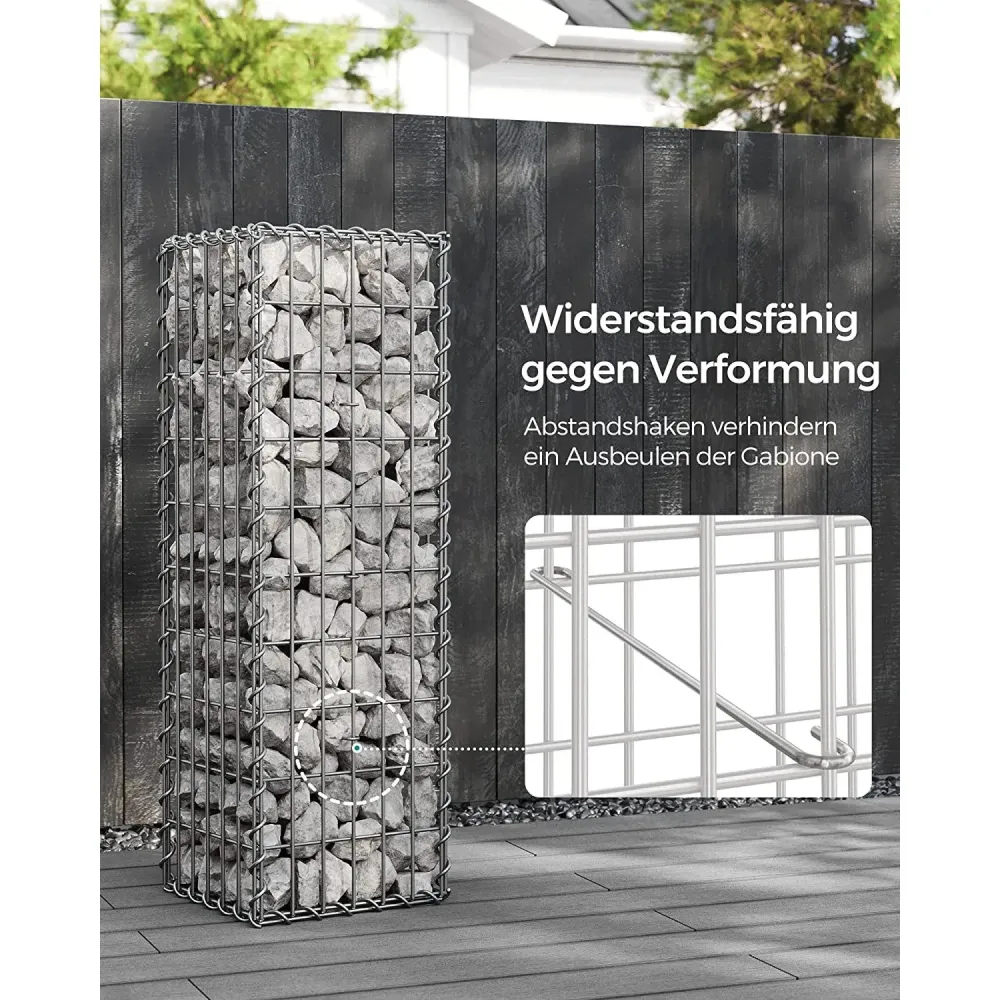 Gabion kosár, fém gabion ketrec 100 x 30 x 30 cm