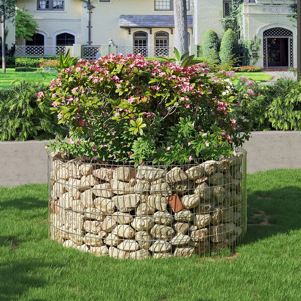 Kerek gabion kő kosár 90 x 40 cm (ø x h)