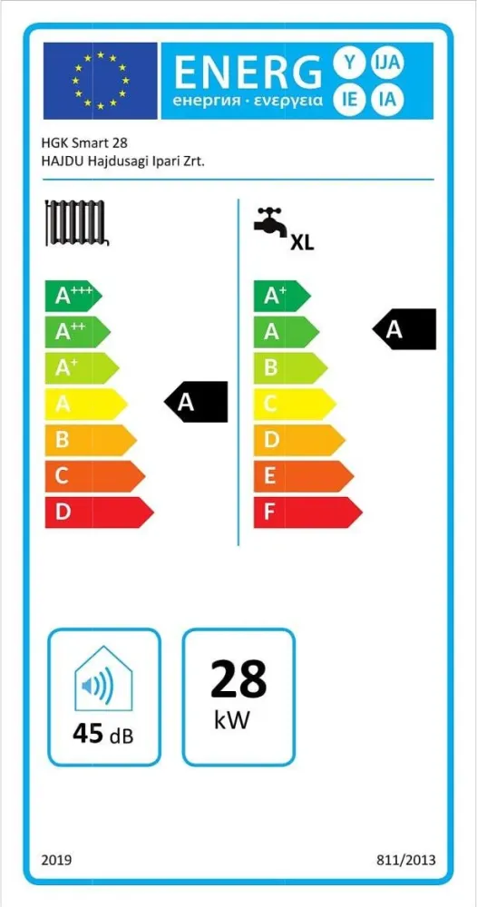 Hajdu HGK-28 SMART kondenzációs gázkazán, kombi 29,1 Kw