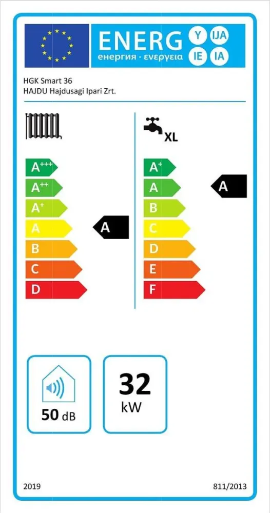 Hajdu HGK-36 SMART kondenzációs gázkazán, kombi 32,7 Kw