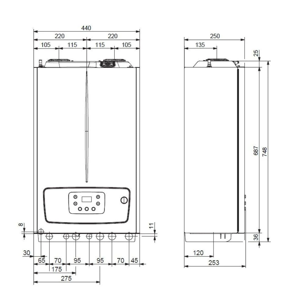Immergas Victrix Tera V2 35 Plus kondenzációs gázkazán, fűtő 32 kW (3.032934)